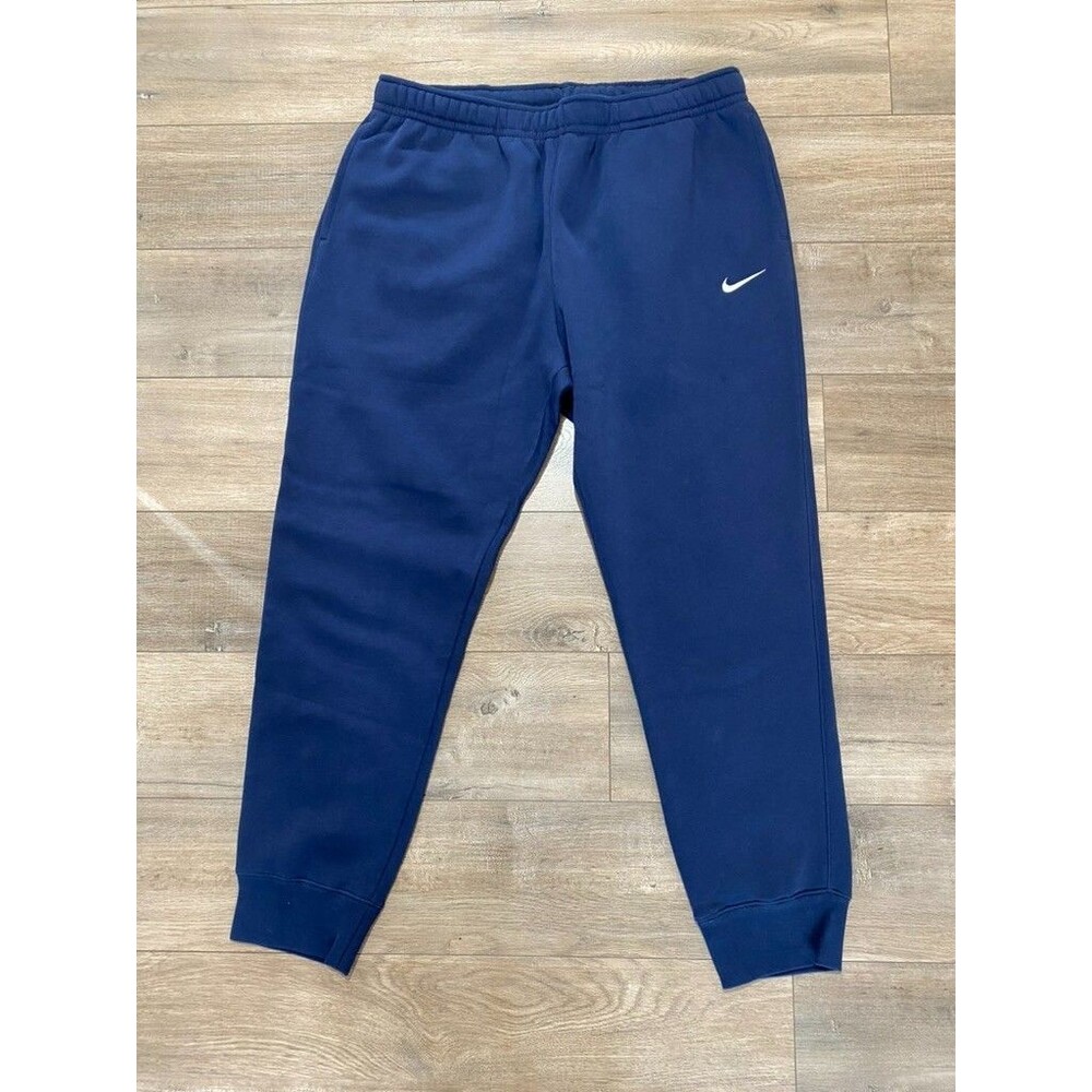 Nike Club Fleece Jogger Mens XL Blue Pocket Sweatpants  CJ1616-419 Cuffed